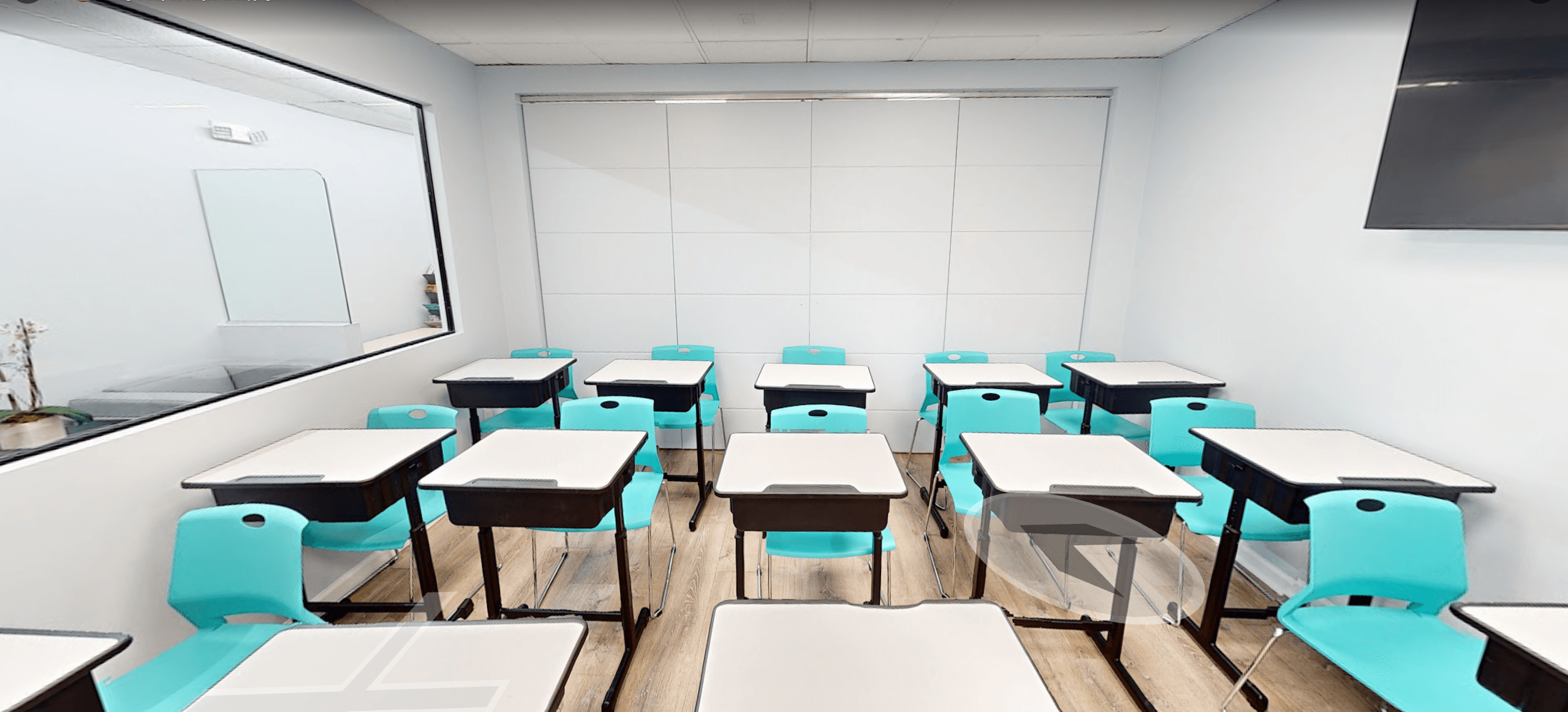Real classroom photo from the virtual tour